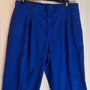 Blue Pleated Pants W42